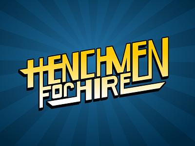 Logo Design for Henchmen for Hire branding commission design freelance work graphic design graphic designer logo logo design logo design branding logo designer superhero typography vector