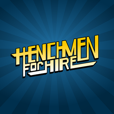 Logo Design for Henchmen for Hire branding commission design freelance work graphic design graphic designer logo logo design logo design branding logo designer superhero typography vector