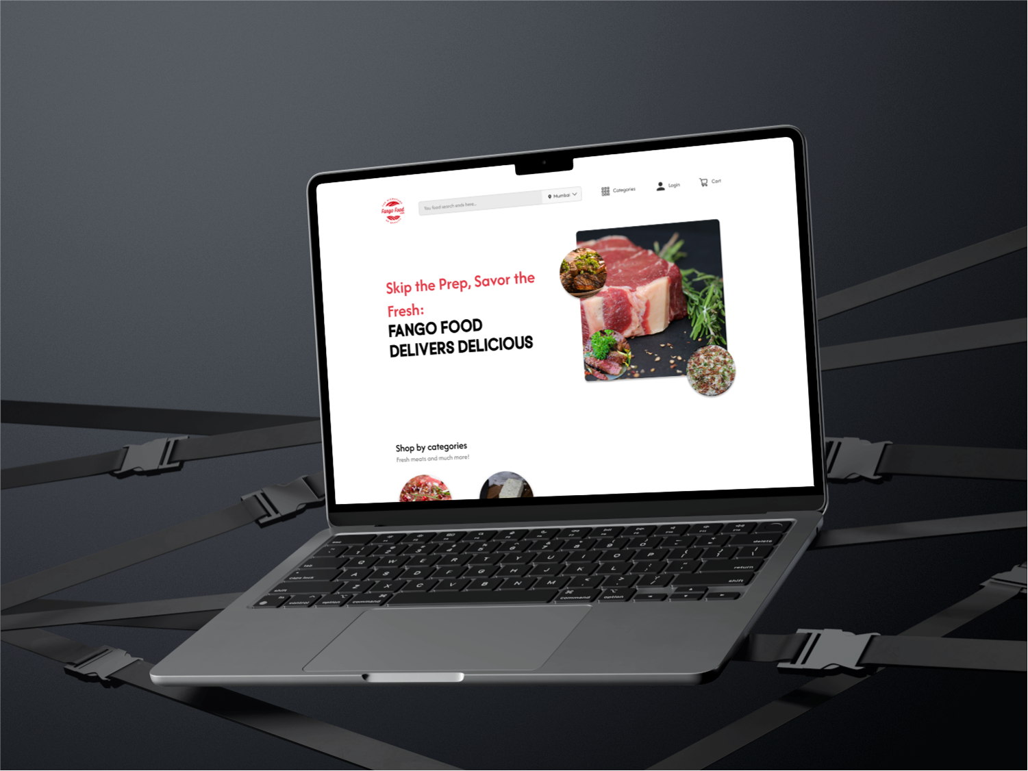 FangoFood - Modern Meat & Milk Product Retail branding concept page fangofood food ordering food website landing page logo meat retail meat retail landing page milk product concept page milk retail ui ui design web ui webpage website design