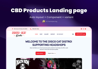 DiscoCatDistro - Hemp, Vapes Product Landing Page cbd cbd oil hemp landing page vapes