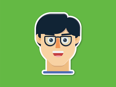 Nice Boy flat illustration illustrator minimal vector