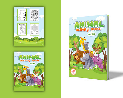 Animal Activity Book Cover Design animal book cover cover