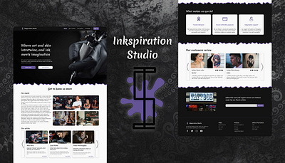Inkspiration Studio figma illustrator ui ui design uiux user experience user interface ux ux design web design