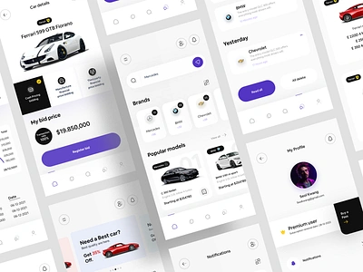 Jessicar- Car selling app design app app design app ui branding car selling car selling app design graphic design inspiration logo minimal mobile app ui mobile application ui ui design uidesign uiux user experience user interface