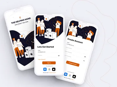 Volunteer sign up concept form mobile ui register ui