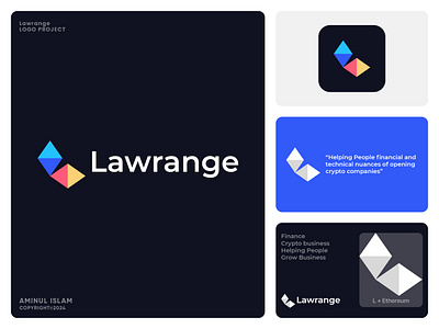 Logo, Modern, Ethereum, Crypto, Blockchain, Web3, financ, L logo app icon blockchain brand identity creative logo design crypto dapps ethereum identity design l logo logo logo maker logo type logos logotipo modern mordern logo symbol visual identity web3 web3 mark