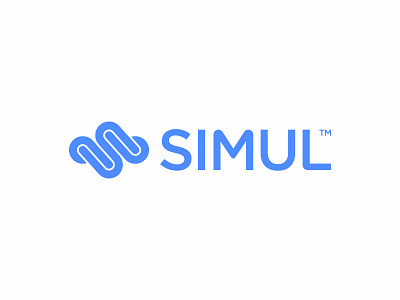 Simul™ branding cloud logo mark s sky