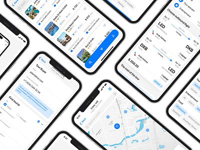 Riding High — Tour booking app animation design ui ux web