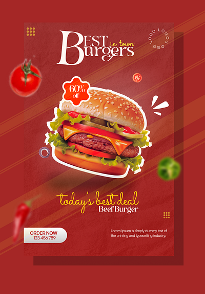 Food poster using Figma figma figmadesign fooddesign foodposter graphic design poster