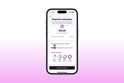Daily UI/UX 4: Payment Calculator afterpay calculator dailyui design mobile app mobile design payment calculator ui ux