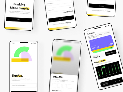 Banking app UI banking dailyui design designer dribbble fintech flat productdesign ui