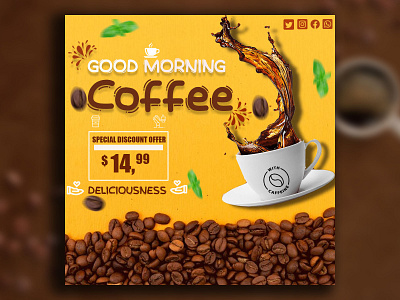 COFFEE SHOP POST branding graphic design logo motion graphics