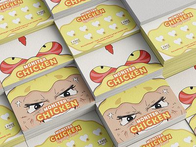 Monster Chicken Loyalty Card Design