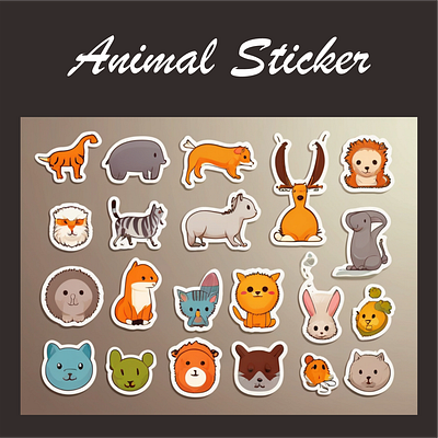 Animal Sticker set animal set sticker