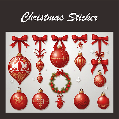 Christmas Sticker set christmash set sticker