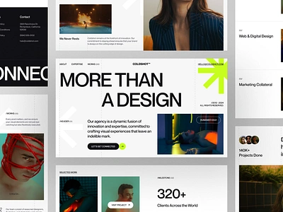 Coldshot - Creative Design Agency Landing Page agency clean company creative agency design exploration figma landing page page portfolio site studio studios typography ui ui design ux web web design website