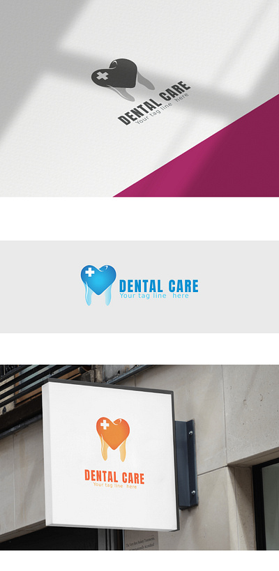 DENTAL CARE LOGO branding graphic design logo