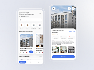 Odading Property Mobile App app clean cleandesign graphic design graphicdesign minimal minimaldesign minimalist mobile mobileapp modern moderndesign property propertyapp ui uidesign uiux uxdesign