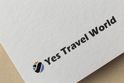 Yes Travel World - Logo Design illustrator logo design travel logo