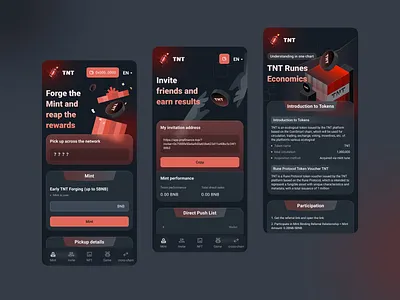 A BSC20 Inscription project app bnb brc20 btc crypto h5 icon illustration inscription mobile web3