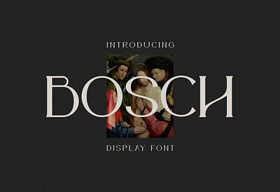 IF Bosch Display Font artist bosch display display font dutch elegance font greek font hotel logo font menu modern font netherlands painter poster serif serif font serif typeface title
