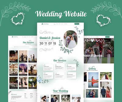 Wedding Website UI branding ui wedding wedding website ui