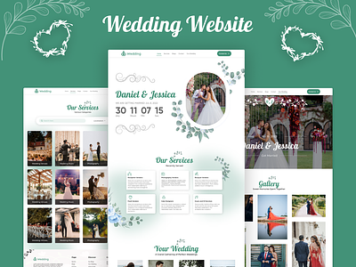 Wedding Website UI branding ui wedding wedding website ui