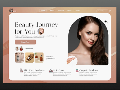 Beauty Products Landing Page beauty beauty clinic cosmetics cosmetology make over make up skin skin care skincare landing page spa