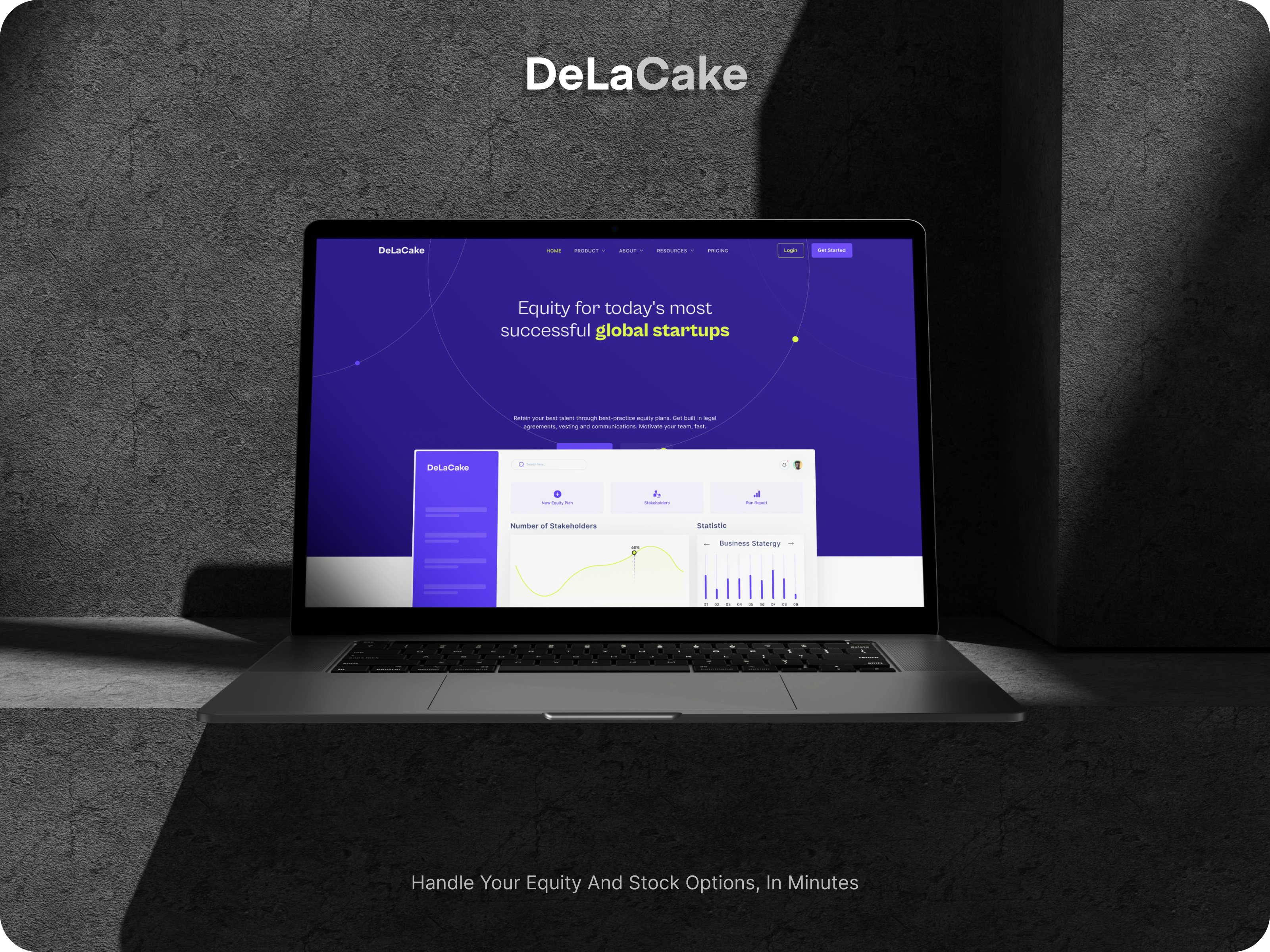 DeLaCake - Software for Startup Team (Case Study) dealcake figma design saas design saas website design trendy design ui design uiux design web web design web designer webpage website website design website uiux design