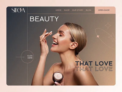 Beauty / Online store / E-commerce animation beauty beauty shop concept cosmetics e commerce ecommerce shop site ui ux web web design