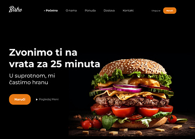 Restaurant delivery home page ui