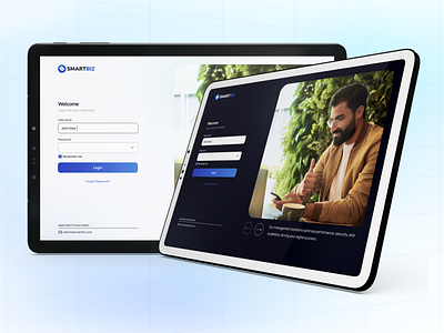 Smartbiz Login Page design ui ux web ui