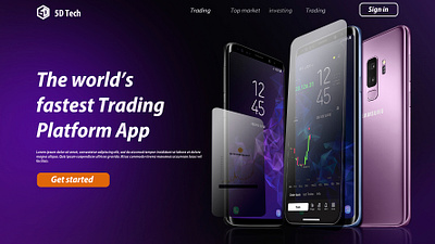 Trading Website Design animated web design