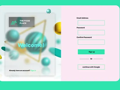 sign up page dailyui illustration inspiration ui