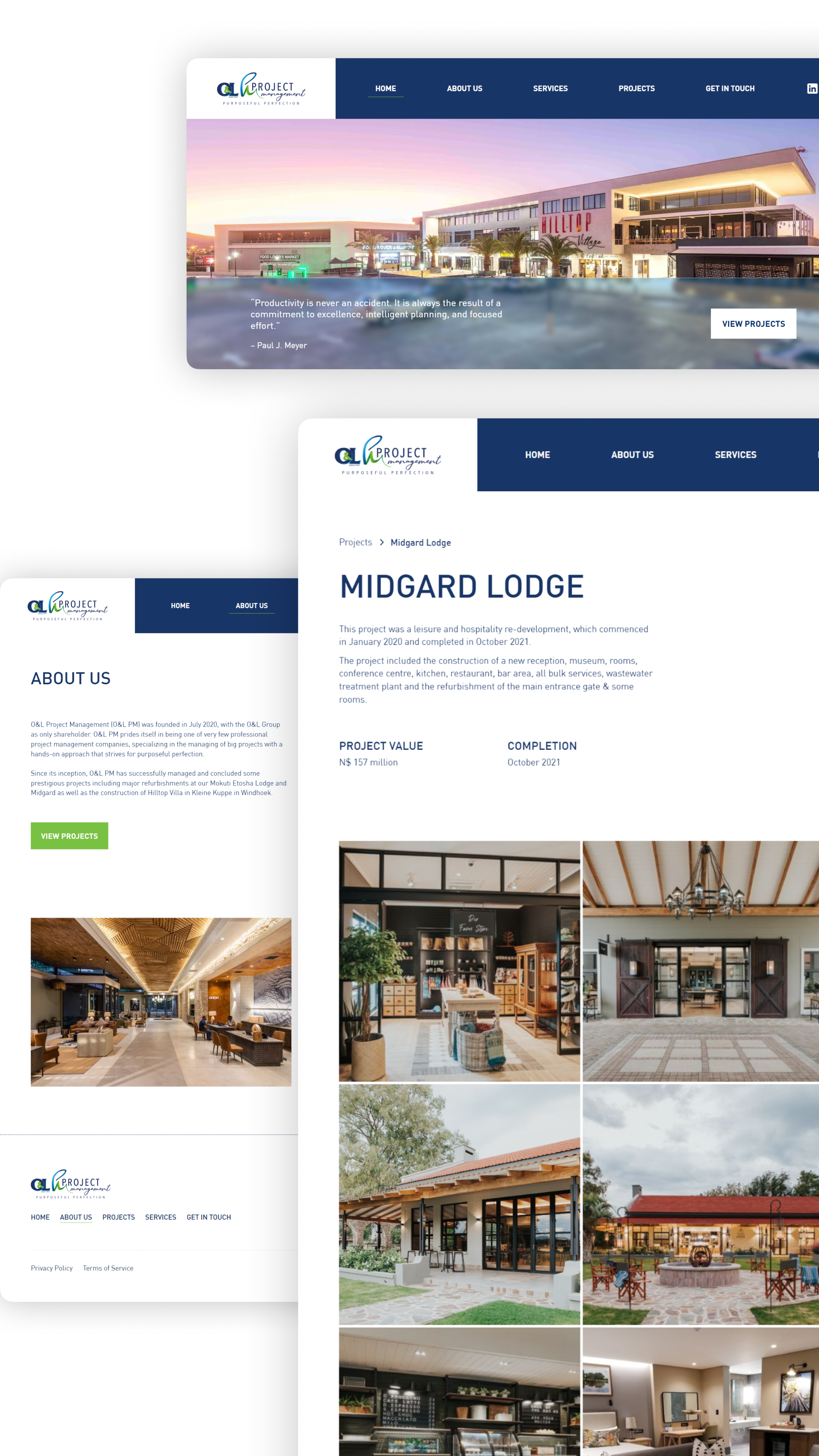 Ohlthaver & List Project Management design development figma ui ux web web design webflow design