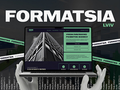 FORMATSIA Lviv | Business Website | Industrial Park business corporate design digitalagency industrial park research site ui ux web webdesign website