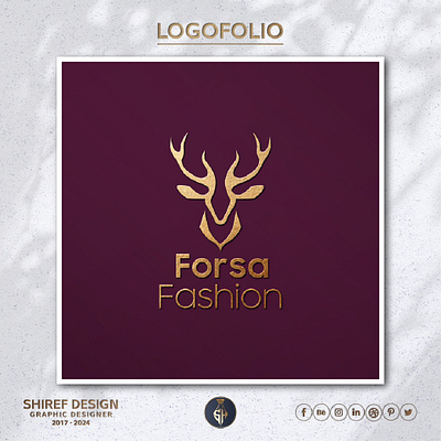 FORSA fashion beauty branding fashion gazelle logo nature