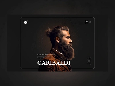 Beards Full Width Image Carousel Template for WordPress beard beards beardstyles carousel hero image navigation slider slider revolution ui ux webdesign website wordpress slider