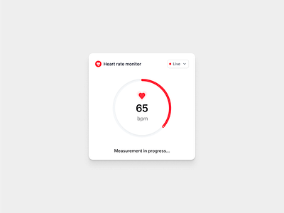 01 Heart rate monitor app clean design minimal product ui ux