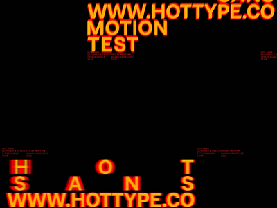 Hot Type — Motion Test 2d animation art direction brand identity clean creative design graphic motion motion graphics typography vector