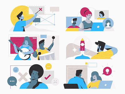 Teleseat Ui illustrations animation artwork branding character character design creative branding doodle editorial flat illustration illustrator sek sekond spot illustration ui ui illustration vector vectorart vivid website illustration