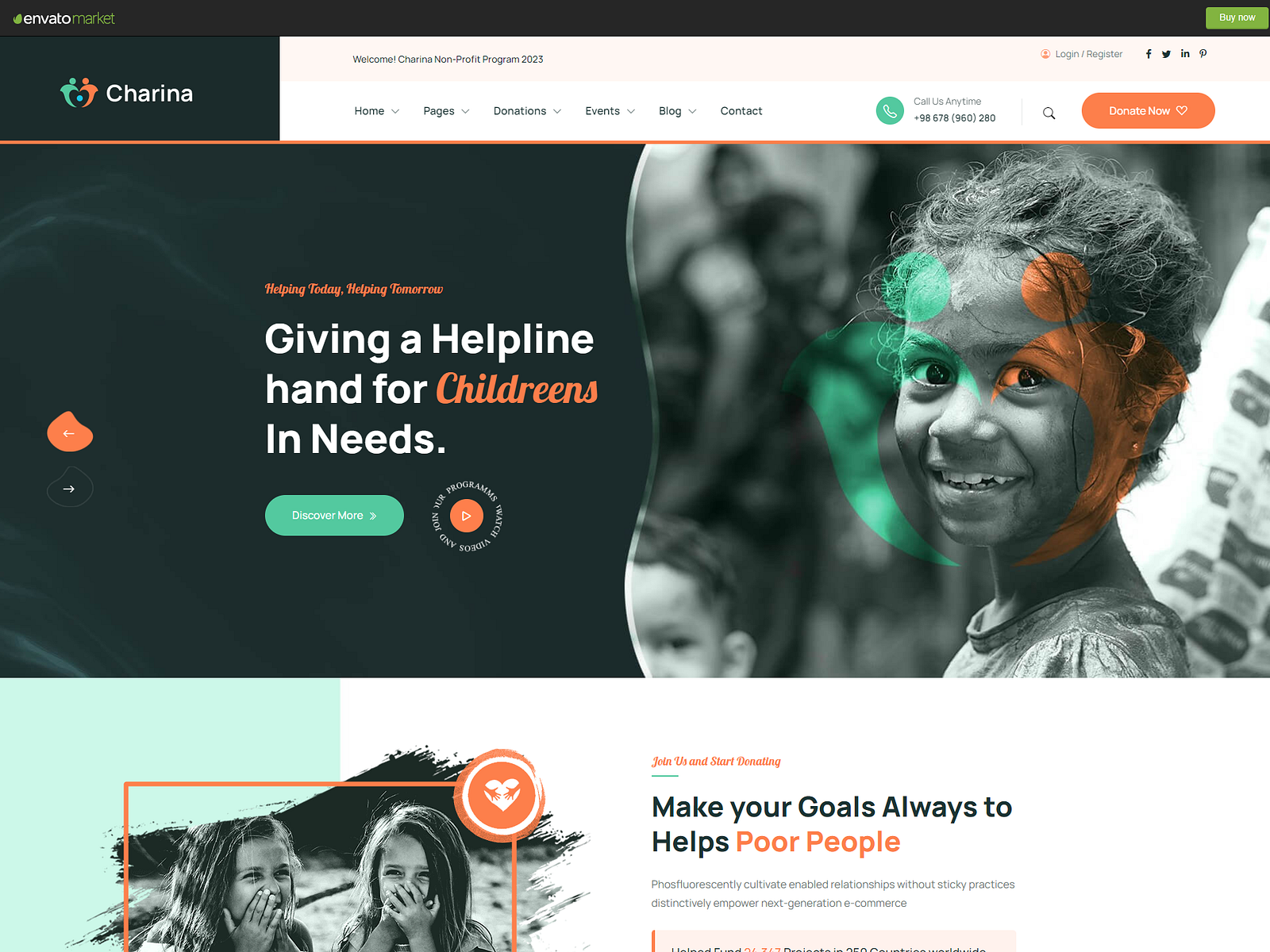 Charina – Charity and Nonprofit HTML5 Template by Al - Amin Hossain ...