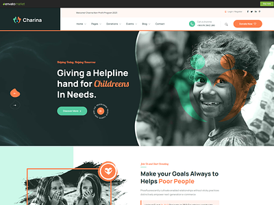 Charina – Charity and Nonprofit HTML5 Template volunteer