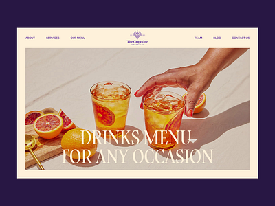 Mobile Bar website animation clean colourful design dribbble drink interaction motion graphics purple ui ux webdesign website