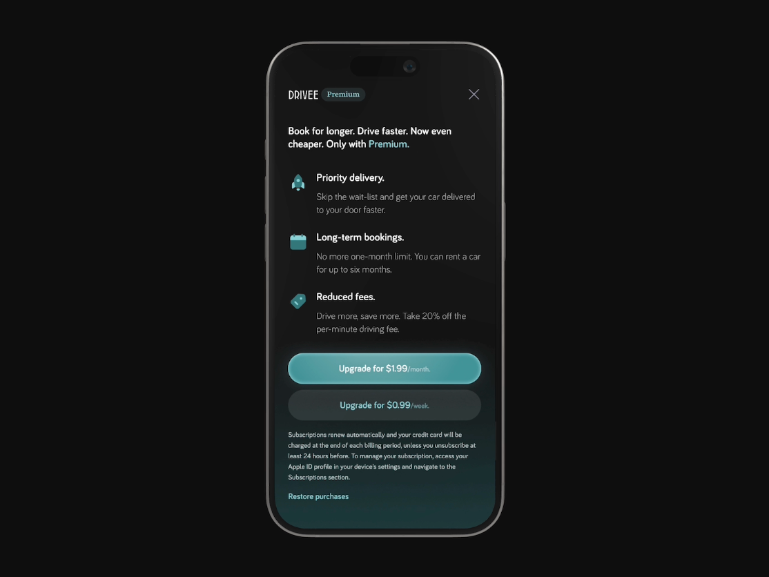 Subscription Modal Concept design pricing subscribe subscription ui
