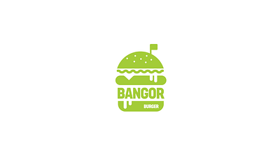 BURGER BANGOR - Logo Animation 2d logo animation animation burger logo design elegant logo animation fnb logo fnb logo animation illustration logo logo animation motion graphics simple logo animation ui