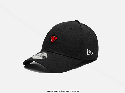 Diamond strawberry cap - FRDV x New Era alannn casquette fraise diamant frdv creative developer designer diamond strawberry diamond strawberry cap fraise diamant frdv graphic designer interactive designer interactive developer new era ui designer web designer web developer