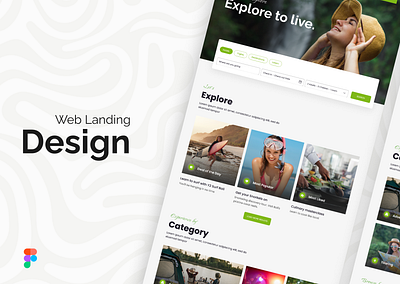 Web Landing Page for Traveling design landing page traveling ui web site