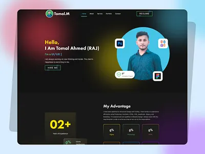 Portfolio Website blog blog website design personal personal website portfolio protfolio ui ui design ux ux design website