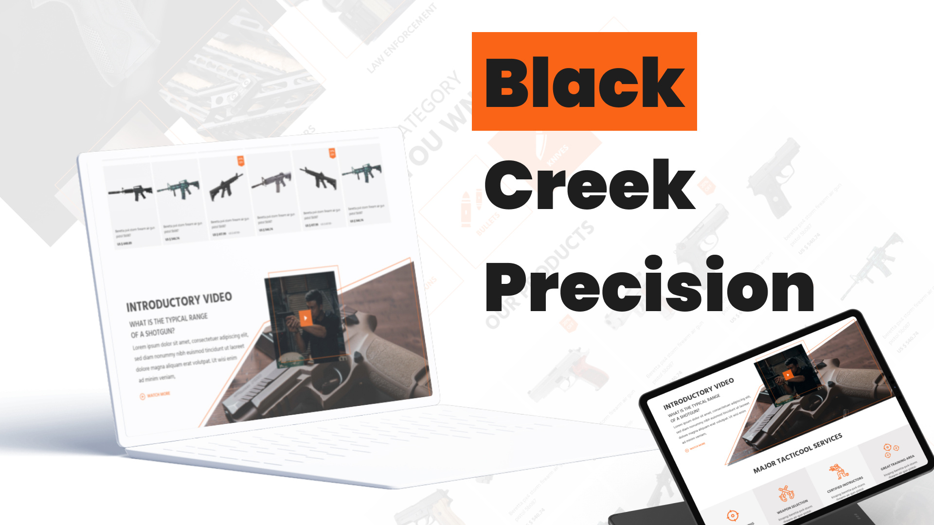 Black Creek Precision's Futuristic E-Commerce Experience 🔫✨ arms and ammunation web design arms website branding concept design e commerce application design e commerce design e commerce website design graphic design ios design landing page desing mobile application design ui ux ui ux design user experience design user interface design web applications web designs web layout website designs